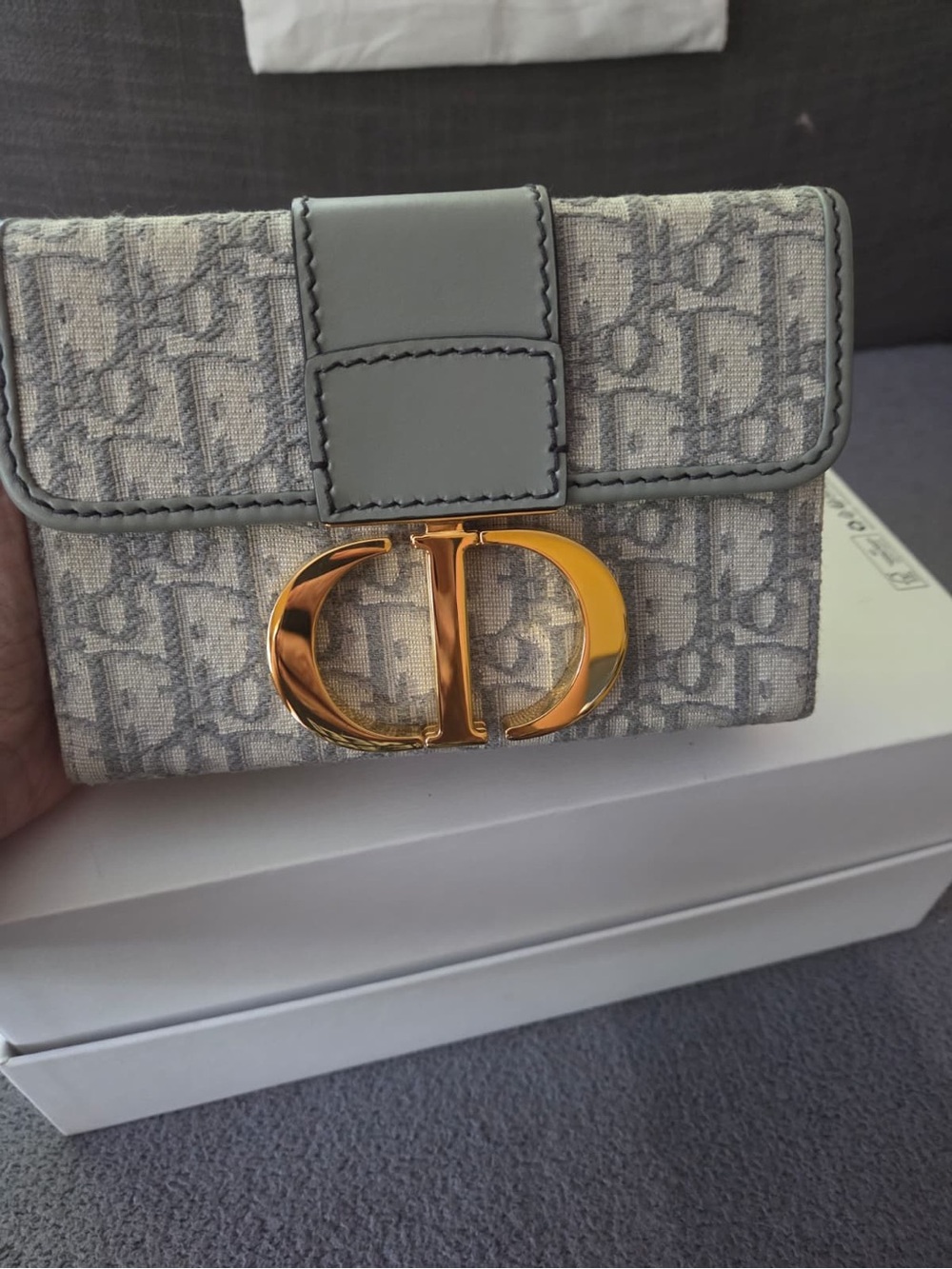 DIOR Women's 30 Montaigne Box Bag in DIOR Oblique Jacquard NWT